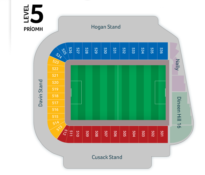 Croke Park Seating Plan MayoClub51