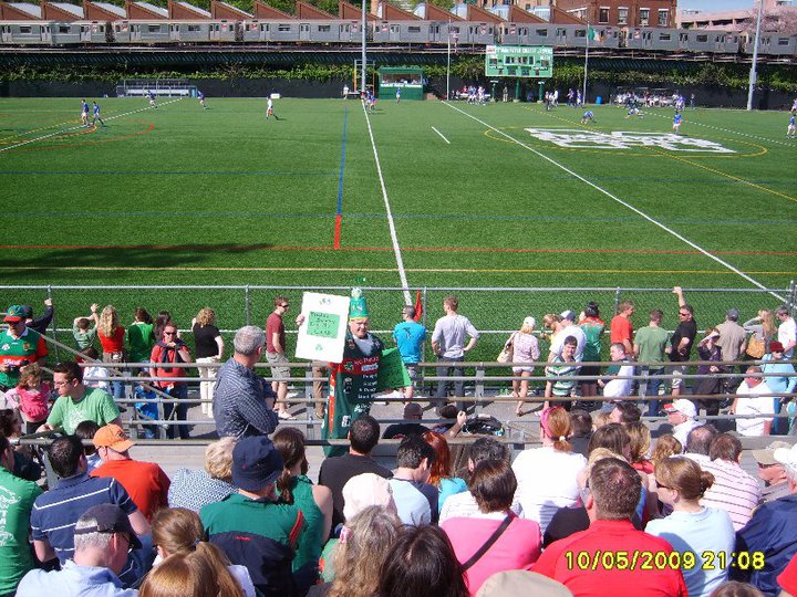 St Patrick AKA John Durkan in Gaelic Park New York 10th May 2009. Photo ©Michael Maye