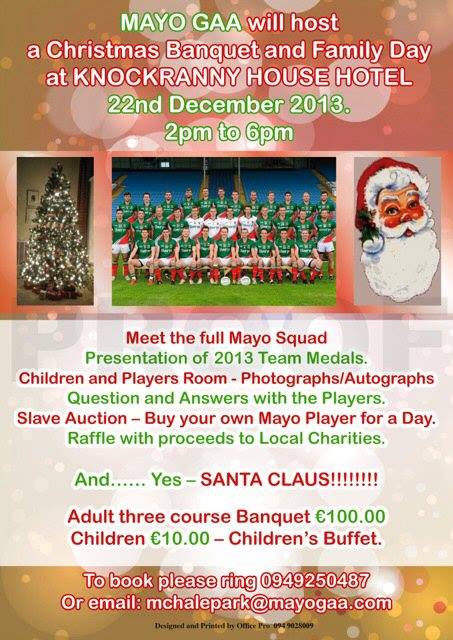 Mayo GAA Christmas Banquet 2013