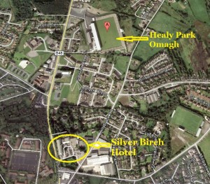 Healy Park Tyrone-map