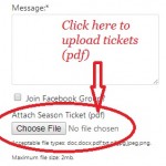 Contact form attachment upload