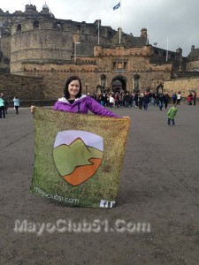 Mayo fans at Edingburgh Castle