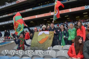 Mayo fans at Croke Park