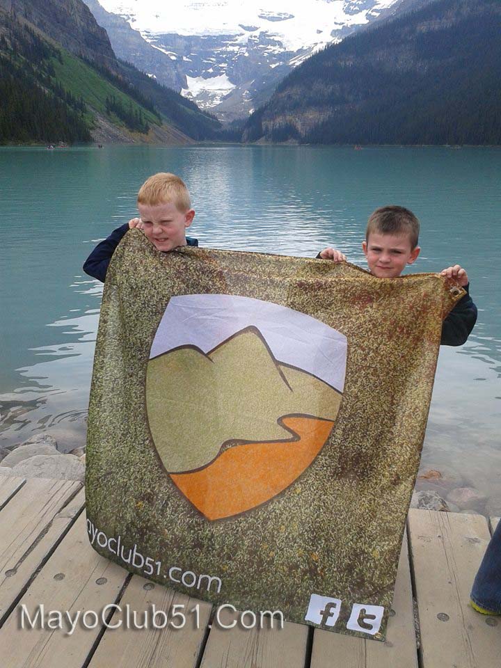 Mayo fans at Lake Louise Calgary Canada