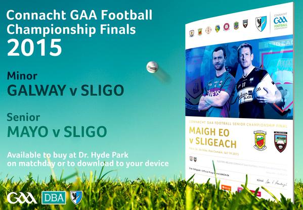 2015 Connacht final Mayo v Sligo programme cover