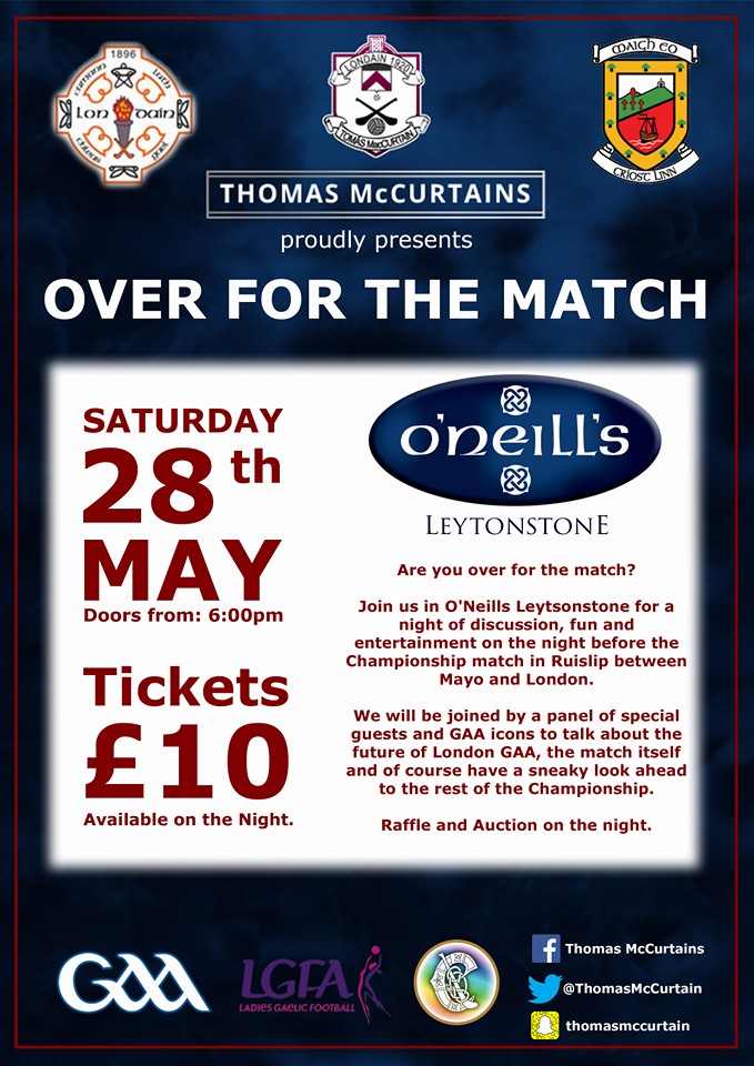 London v Mayo Over for the match-Thomas McCurtains