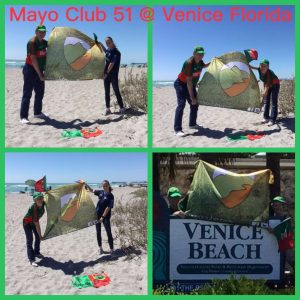 route 51 flag at Venice beach Florida.