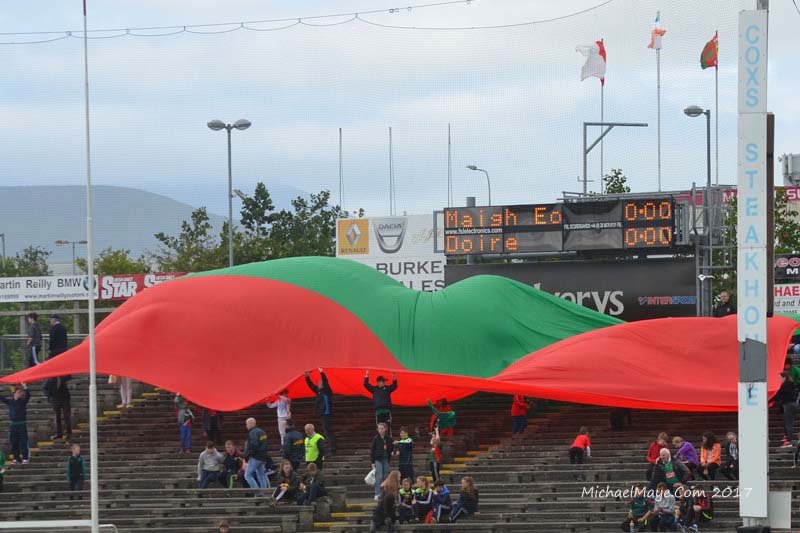 Mayo flags at Mayo v Derry in MacHale Park Castlebar