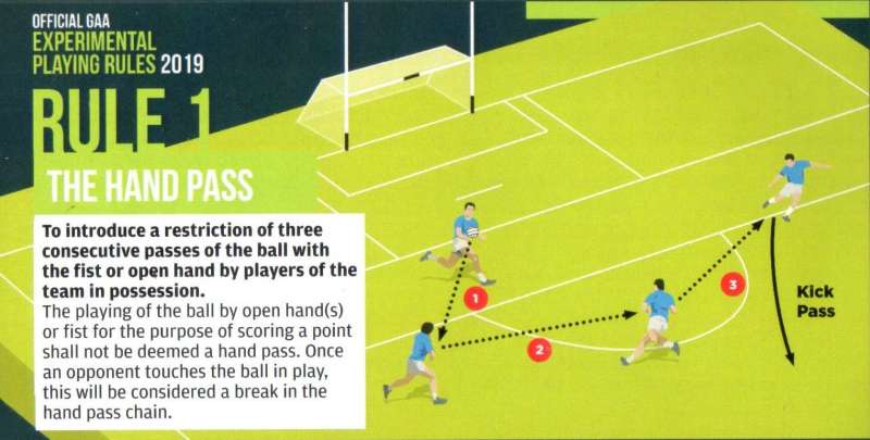 experimental rule changes for football in 2019_the hand pass
