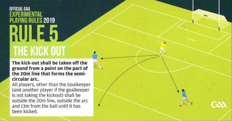 experimental rule changes for football in 2019_the kick out
